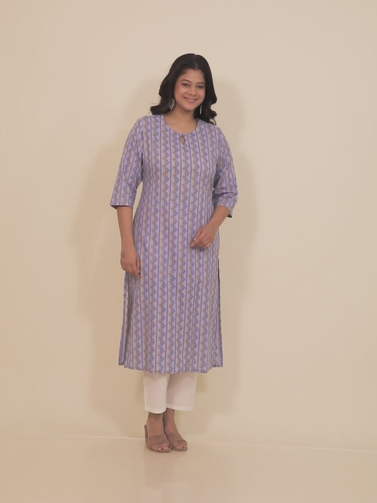 Soft Cotton Striped Kurta