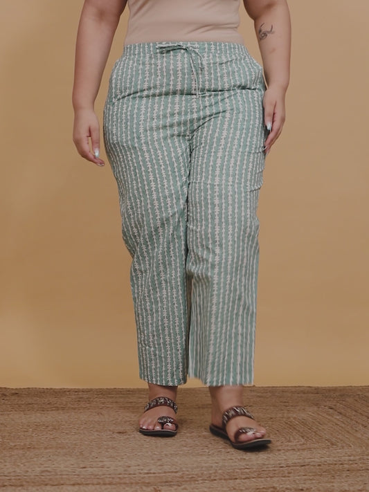 Soft Cotton Striped Pant