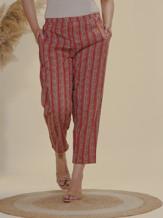 Soft Cotton Striped Pant