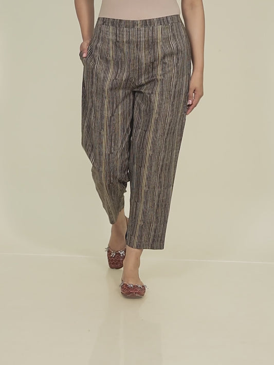 Soft Cotton Striped Pant