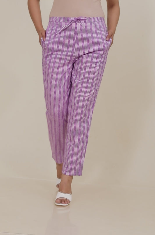 Soft Cotton Chevron Pant