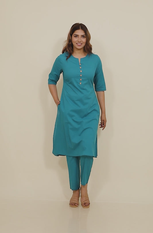 Soft Cotton Solid Kurta