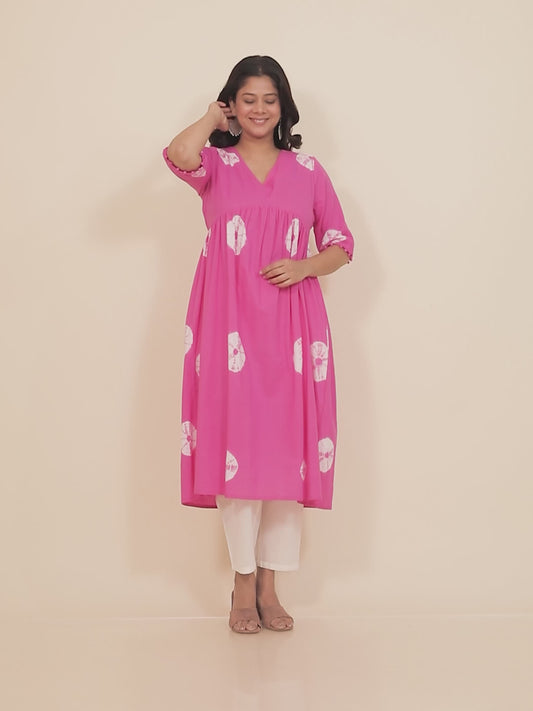 Soft Cotton Tie-Dye Kurta