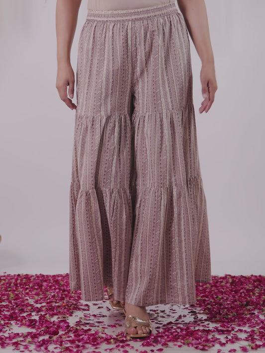 Soft Cotton Striped Brown