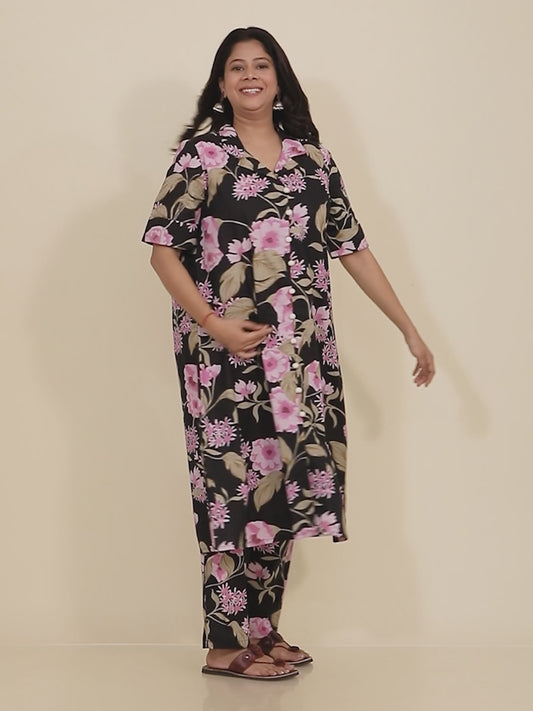 Soft Cotton Floral Kurta