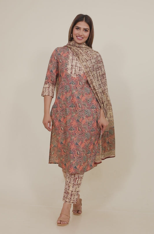 Soft Cotton Floral Kurta