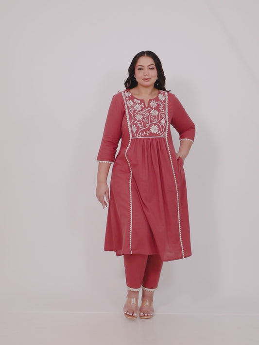 Khadi Cotton Solid Kurta