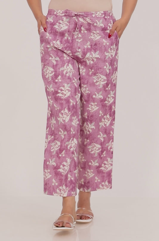 Kantha Cotton Floral Pant