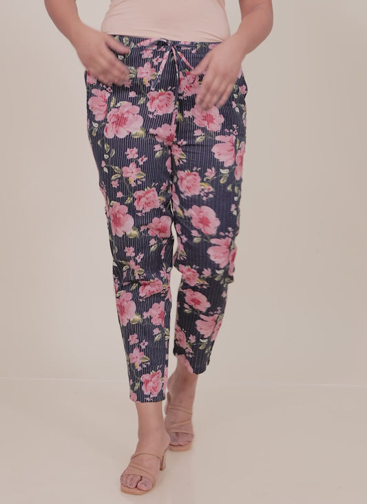 Kantha Cotton Floral Pant