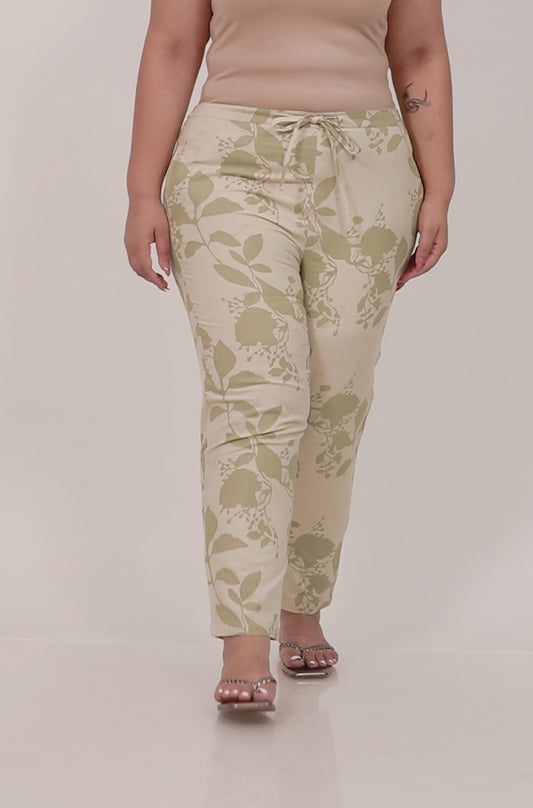 Linen Cotton Foliage Pant