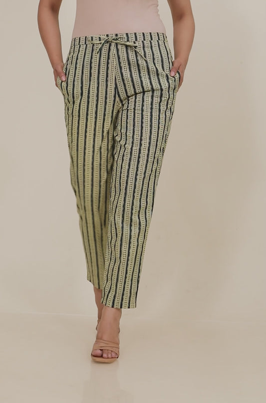 Soft Cotton Striped Pant