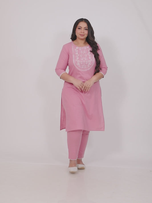 Khadi Cotton Solid Kurta