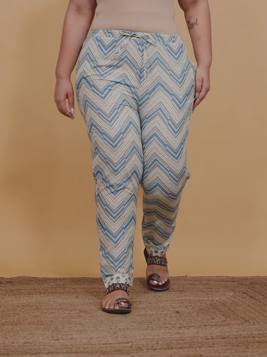 Soft Cotton Chevron Pant