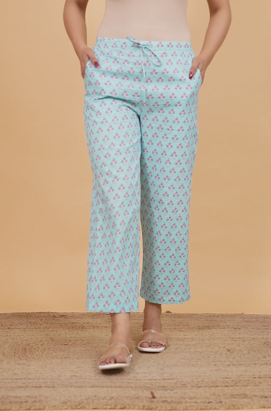 Kantha Cotton Floral Pant