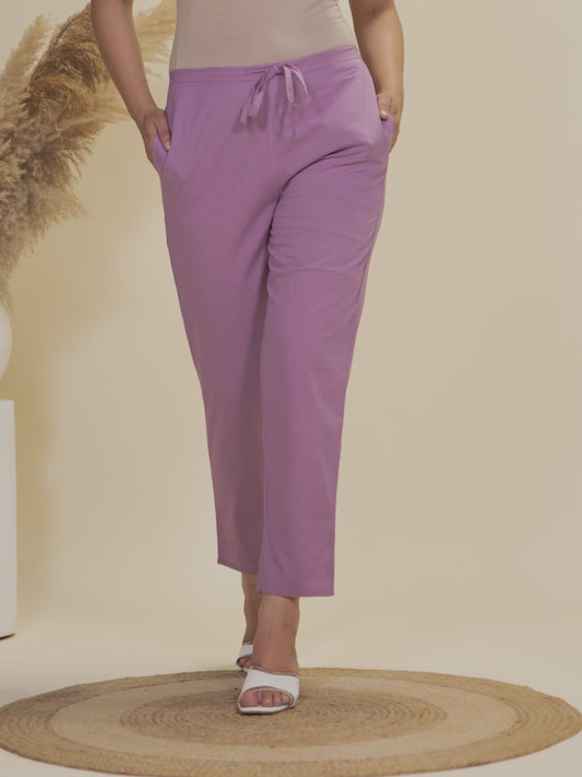 Soft Cotton Solid Pant