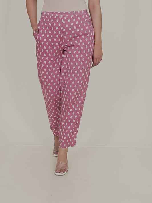 Soft Cotton Block Pant