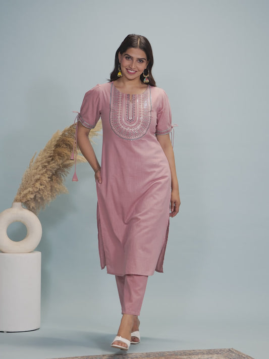 Khadi Cotton Solid Kurta