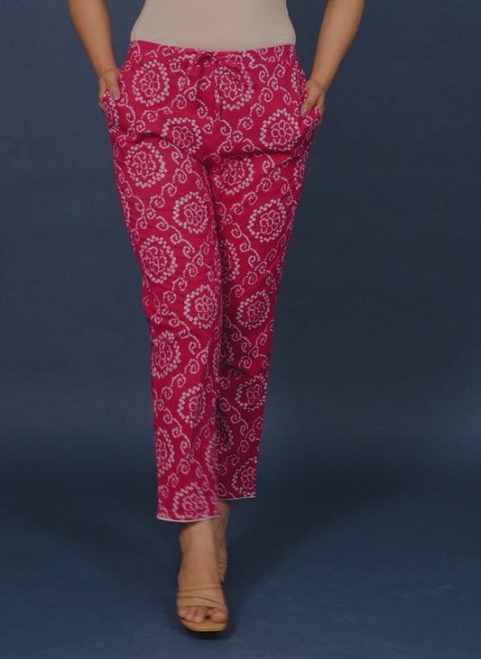 Soft Cotton Bandhani Pant