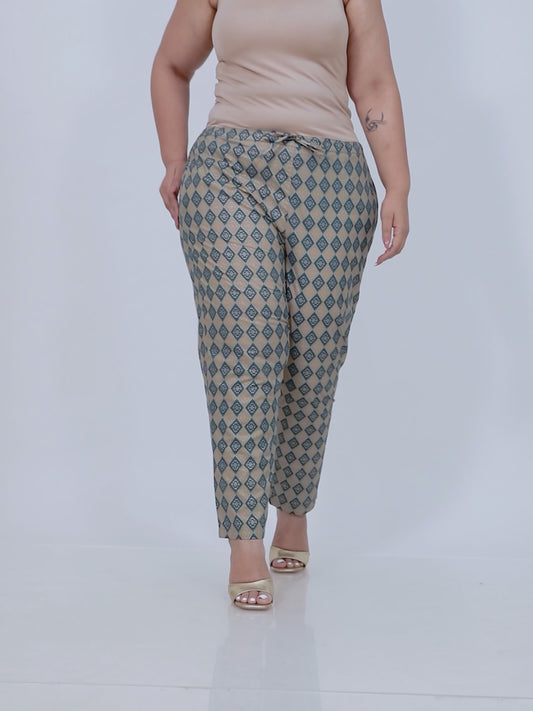 Soft Cotton Geometric Pant