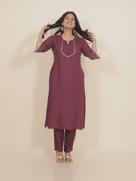 Rayon Solid Kurta