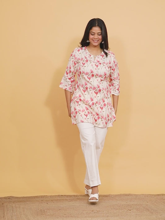 Rayon Floral Kurti