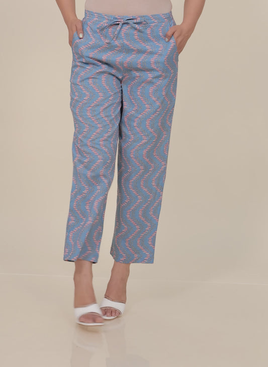 Soft Cotton Chevron Pant