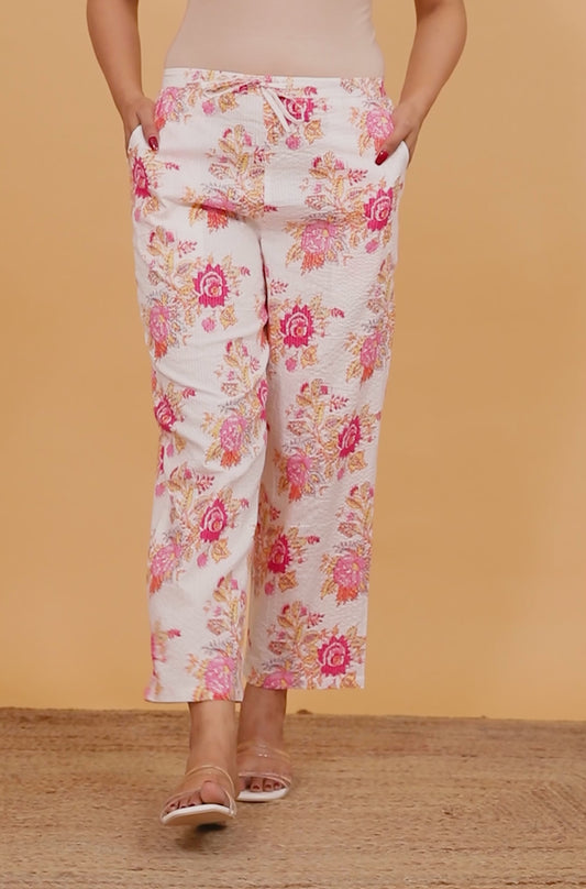 Kantha Cotton Floral Pant