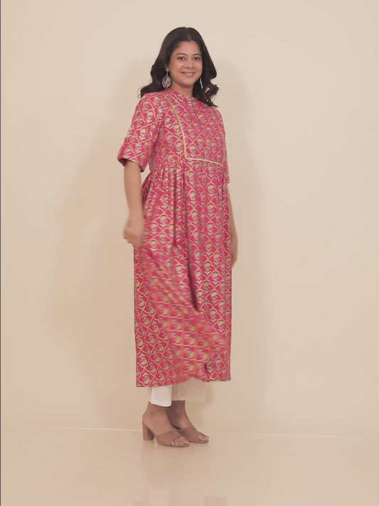 Rayon Floral Kurta