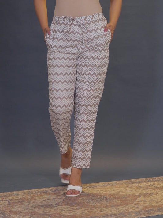 Soft Cotton Chevron Pant