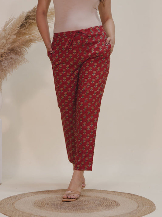 Soft Cotton Block Pant