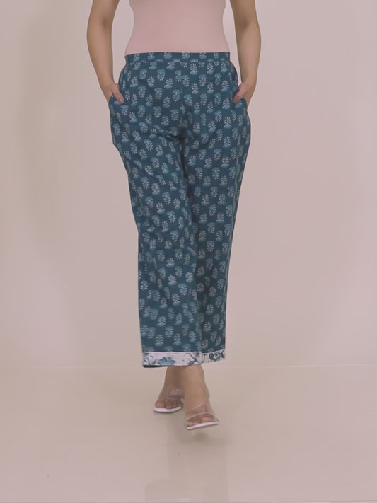 Soft Cotton Block Pant