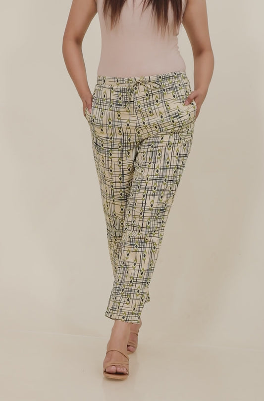 Soft Cotton Abstract Pant