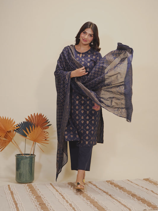 Soft Cotton Floral Kurta