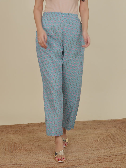 Soft Cotton Butti Crop Pant