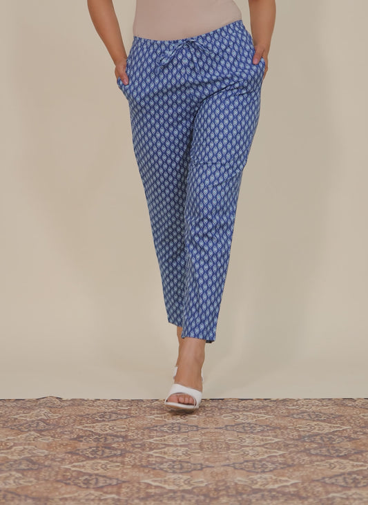 Soft Cotton Geometric Pant