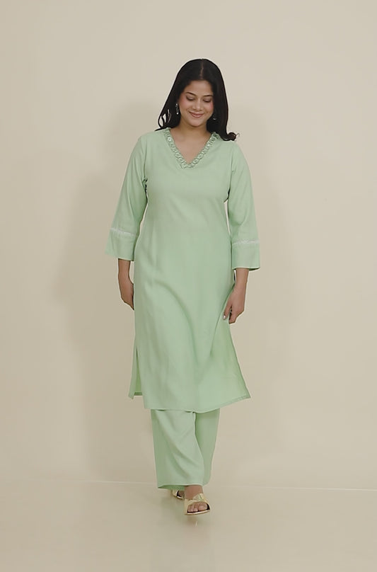 Rayon Solid Kurta