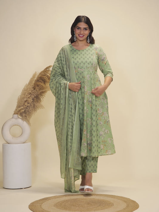 Soft Cotton Floral Kurta