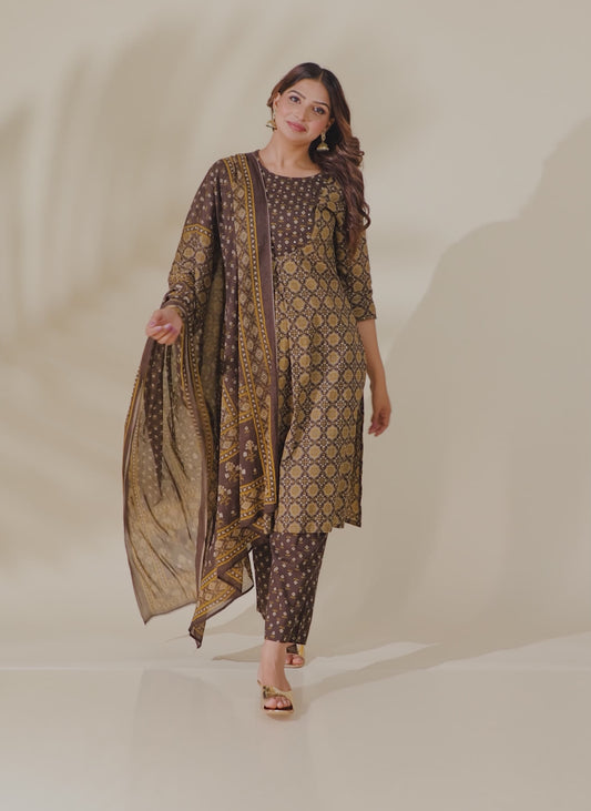 Soft Cotton Geometric Kurta