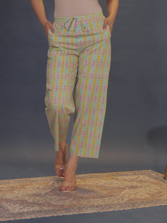 Soft Cotton Striped Pant