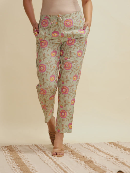 Soft Cotton Floral Pant