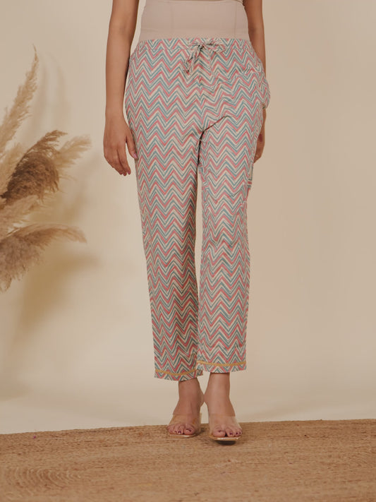 Soft Cotton Chevron Pant