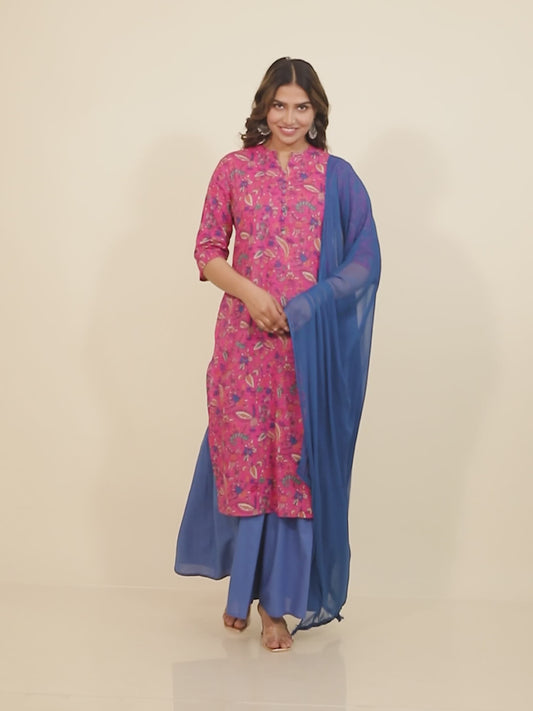 Soft Cotton Foliage Kurta