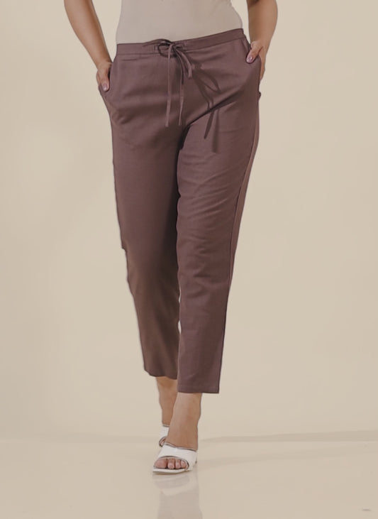 Linen Cotton Solid Pant