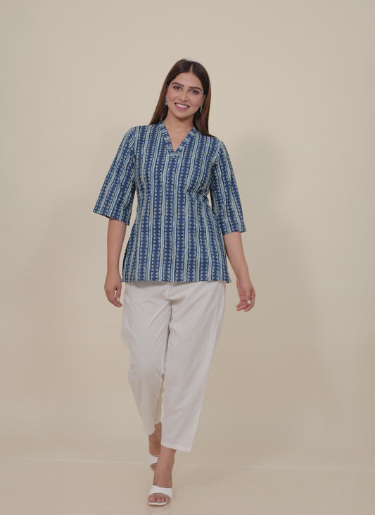 Soft Cotton Striped Kurti