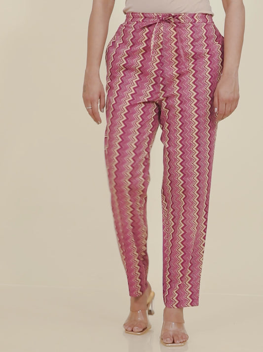 Soft Cotton Chevron Pant