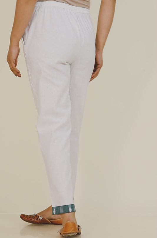 Blend Cotton Solid Pant