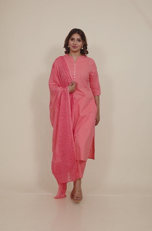 Soft Cotton Solid Kurta