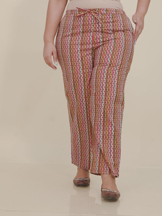 Soft Cotton Striped Pant