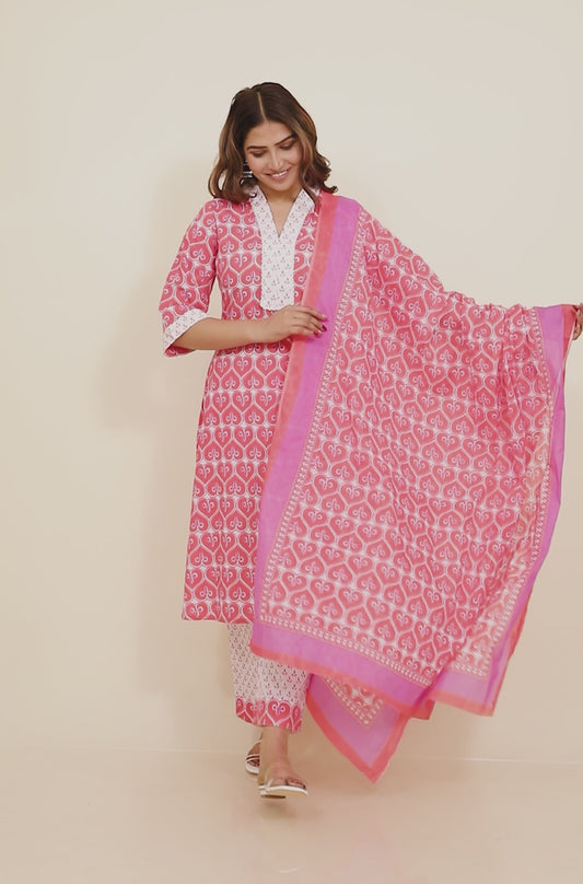 Soft Cotton Abstract Kurta