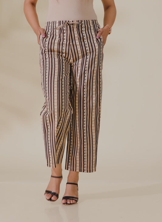 Soft Cotton Striped Pant